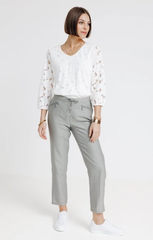 Pantalon Fluide Avec Zip