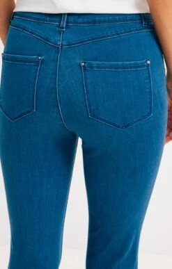 Pantalon Jean Slim Avec Boutons 9 Pantalon Jean Slim Avec Boutons -Haute couture k pantalon jean slim avec boutons armand thiery femme BLEU d2 45