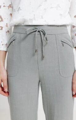 Pantalon Lin Coloré -Haute couture k pantalon lin colore affinites KAKI CLAIR d1 104