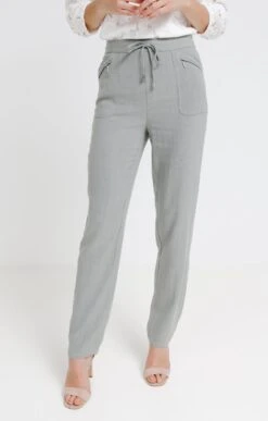 Pantalon Lin Coloré -Haute couture k pantalon lin colore affinites KAKI CLAIR o 104