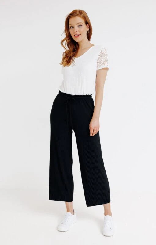Pantalon Plissé Droit