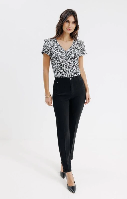 Pantalon Ville Slim Noir
