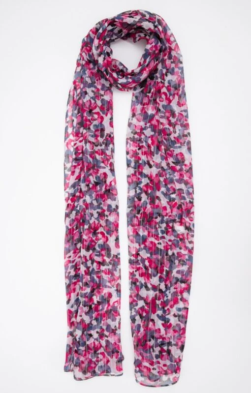 PETIT FOULARD IMPRIMÉ TISSÉ AVEC LUREX