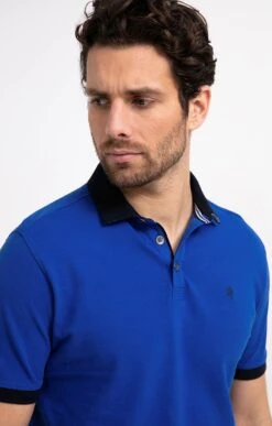 Polo Manches Courtes ADT -Haute couture k polo manches courtes adt at company BLEU DUR o 46