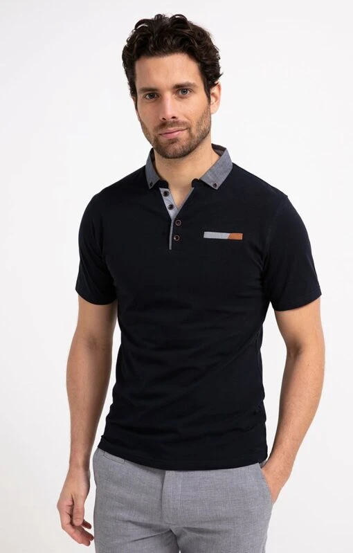 Polo Manches Courtes Chambray