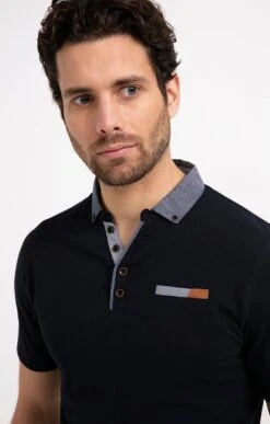 Polo Manches Courtes Chambray -Haute couture k polo manches courtes chambray at company MARINE o 2