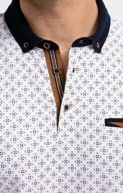 Polo Manches Courtes Deco -Haute couture k polo manches courtes deco at company BLANC d 48