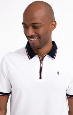 Polo Manches Courtes Franc -Haute couture k polo manches courtes franc at company BLANC o 48