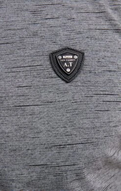 Polo Manches Courtes Grey -Haute couture k polo manches courtes grey at company ANTHRACITE d1 24