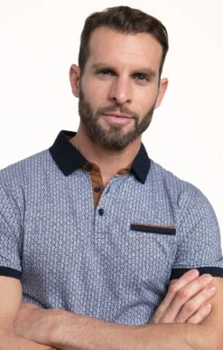 Polo Manches Courtes Jacquard -Haute couture k polo manches courtes jacquard at company MARINE o 2