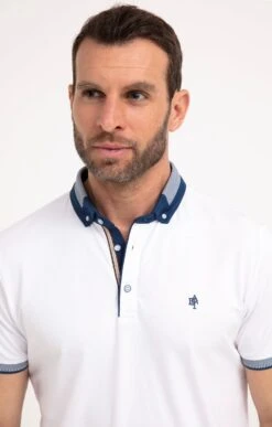 Polo Manches Courtes Rib 6 Polo Manches Courtes Rib -Haute couture k polo manches courtes rib at company BLANC o 48