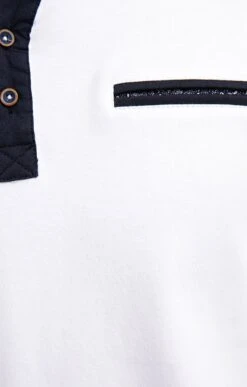 Polo Manches Longues Romantic -Haute couture k polo manches longues vp romantic at company BLANC d1 48