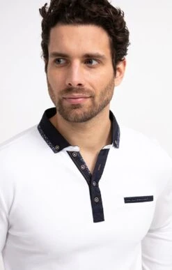 Polo Manches Longues Romantic -Haute couture k polo manches longues vp romantic at company BLANC o 48