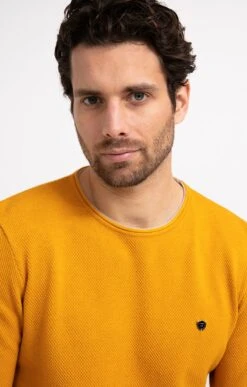 Pull Col Rond -Haute couture k rdc roulotte at company JAUNE o 109