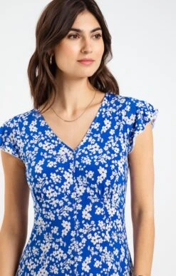 Robe -Haute couture k robe affinites BLEU DUR d1 46