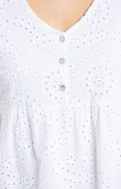 Robe Avec Broderie Anglaise -Haute couture k robe avec broderie anglaise armand thiery femme BLANC d2 48