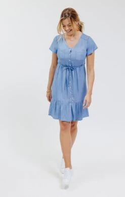 Robe En Tencel 7 Robe En Tencel -Haute couture k robe en tencel affinites BLEU CIEL o 60