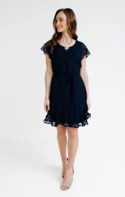 Robe En Voile Jacquard 7 Robe En Voile Jacquard -Haute couture k robe en voile jacquard affinites MARINE o 2