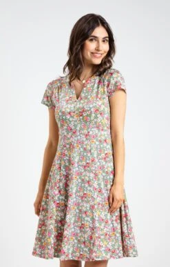 Robe Imprimée En Maille -Haute couture k robe imprimee en maille armand thiery femme VERT NIL o 69