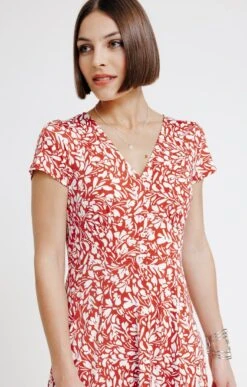 Robe Midi En Maille -Haute couture k robe midi en maille affinites BRIQUE d1 80