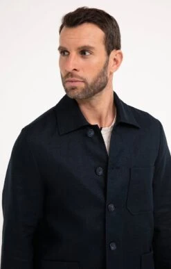 SAHARIENNE EN LIN -Haute couture k saharienne en lin at company MARINE d1 2