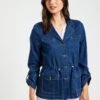 Saharienne En Tencel Et Coton Denim