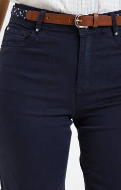 Short En Coton Avec Ceinture -Haute couture k short en coton avec ceinture affinites MARINE d1 2