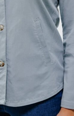 Surchemise En Coton Et Tencel -Haute couture k surchemise en coton et tencel affinites VERT NIL d2 69