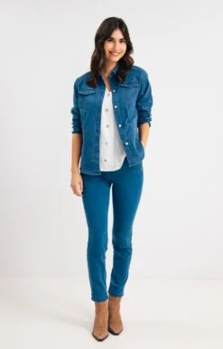 Surchemise En Jean Double Stone 6 Surchemise En Jean Double Stone -Haute couture k surchemise en jean double stone armand thiery femme BLEU o 45