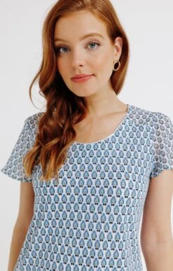 Tee-shirt Bi-matière Col Rond Piping 7 Tee-shirt Bi-matière Col Rond Piping -Haute couture k tee shirt bi matiere col rond piping affinites BLANC d1 48