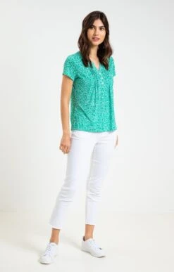 Tee-shirt Col Mao -Haute couture k tee shirt col mao affinites AUTRE VERT o 241