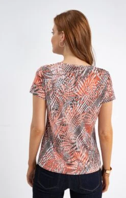 TEE-SHIRT COL V 6 TEE-SHIRT COL V -Haute couture k tee shirt col v affinites KAKI CLAIR back 104