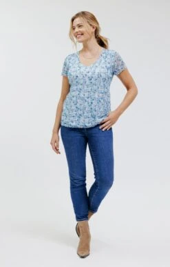 Tee-shirt En Dentelle Plissé -Haute couture k tee shirt en dentelle plisse affinites EMERAUDE o 77