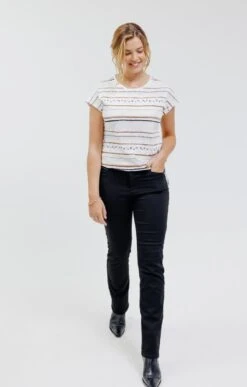 Tee-shirt Manches Courtes 7 Tee-shirt Manches Courtes -Haute couture k tee shirt manches courtes affinites ECRU o 68