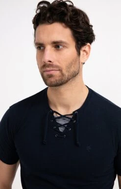 Tee-shirt Manches Courtes Lacet -Haute couture k tee shirt manches courtes lacet at company MARINE o 2