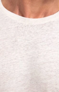 Tee-shirt Manches Courtes Lin -Haute couture k tee shirt manches courtes lin at company ECRU d 68