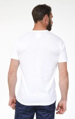 Tee-shirt Manches Courtes Medit 5 Tee-shirt Manches Courtes Medit -Haute couture k tee shirt manches courtes medit bio attitude BLANC back 48