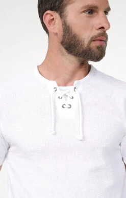 Tee-shirt Manches Courtes Medit 7 Tee-shirt Manches Courtes Medit -Haute couture k tee shirt manches courtes medit bio attitude BLANC d 48