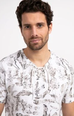 Tee-shirt Manches Courtes Savane 6 Tee-shirt Manches Courtes Savane -Haute couture k tee shirt manches courtes savane attitude BLANC o 48