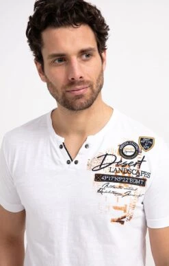 Tee-shirt Manches Courtes Stamps -Haute couture k tee shirt manches courtes stamps at company BLANC o 48