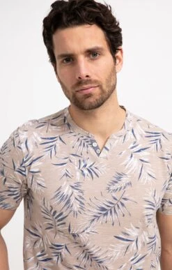 Tee-shirt Manches Courtes V Big Palm -Haute couture k tee shirt manches courtes v big palm at company BEIGE o 44