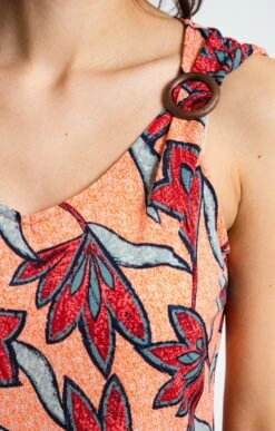 Débardeur Imprimé Ethnic -Haute couture k tee shirt sans manches armand thiery femme MELON d2 107