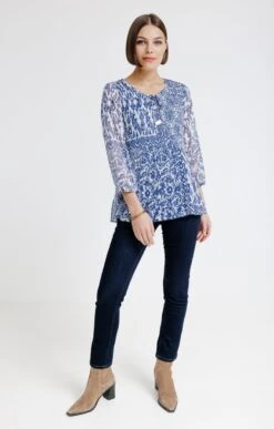 Tunique Plissée 7 Tunique Plissée -Haute couture k tunique plissee armand thiery femme INDIGO o 93