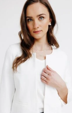 Veste Cérémonie En Maille -Haute couture k veste ceremonie en maille affinites ECRU d1 68