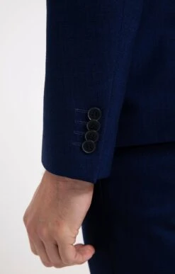 Veste De Costume ELETTRICO 11 Veste De Costume ELETTRICO -Haute couture k veste de costume ajustee a elettrico per l uomo BLEU DUR d2 46