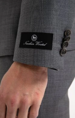 Veste De Costume LUSSOGRI -Haute couture k veste de costume ajustee a lussogri per l uomo GRIS MOYEN d2 10