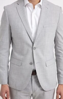Veste De Costume CHIARO -Haute couture k veste de costume ajustee per l uomo GRIS CLAIR d1 53