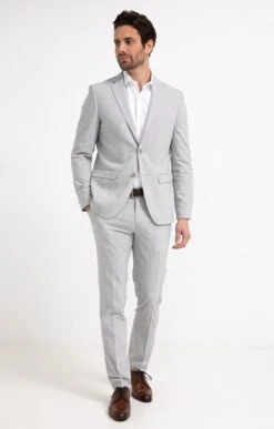 Veste De Costume CHIARO -Haute couture k veste de costume ajustee per l uomo GRIS CLAIR o 53