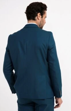 Haute couture -Haute couture k veste de costume bluverde per l uomo CANARD back 62