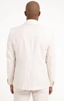 Haute couture -Haute couture k veste de costume crema per l uomo ECRU back 68